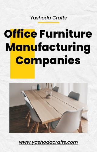 33 Office Furniture Manufacturing Companies