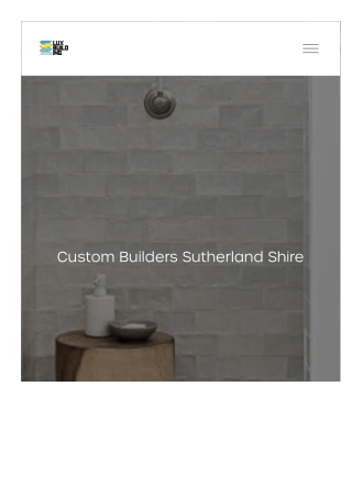 Custom Builders Sutherland Shire