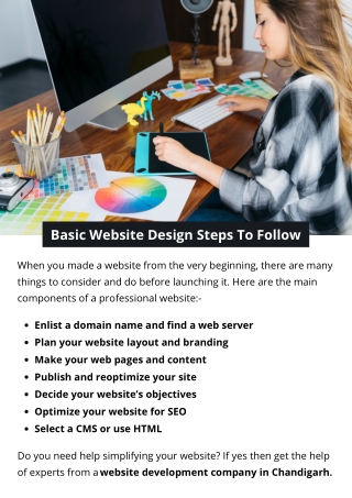 Basic Website Design Steps To Follow