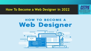 How To Become a Web Designer in 2022?|PPT