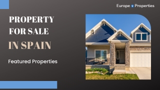 Property for sale in Spain | Europe Properties