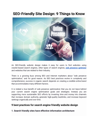 SEO-friendly site design_ 9 things to know