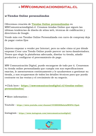 creación tienda online