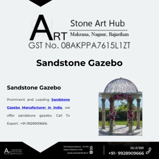 Sandstone Gazebo - CALL NOW 9928909666