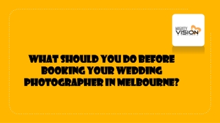 What Should You Do Before Booking Your Wedding Photographer in Melbourne