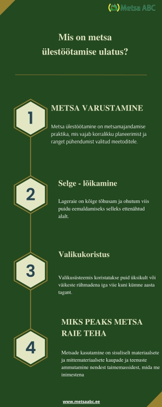 Mis on metsa ülestöötamise ulatus