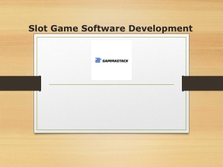 Slot Game Software Development