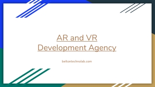 AR and VR Development Agency