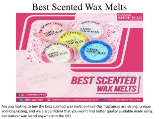 Best Scented Wax Melts