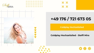Coldplay Hochzeitslied - Steffi Mira