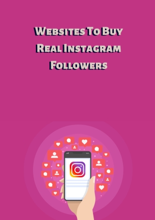 Websites To Buy Real Instagram Followers