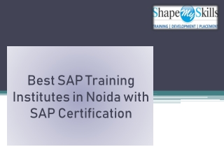 SAP Training in Noida