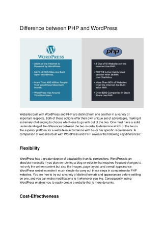 Which one is better php or WordPress_