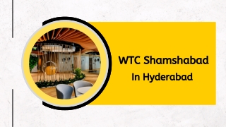 WTC Shamshabad in Hyderabad | PDF