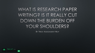 What Is Research Paper Writing
