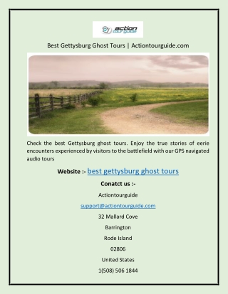 Best Gettysburg Ghost Tours  Actiontourguide