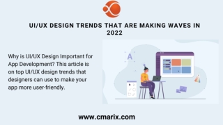 UI UX Design Trends That Are Making Waves in 2022