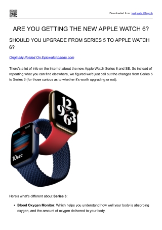 ARE YOU GETTING THE NEW APPLE WATCH 6?