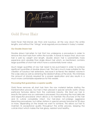 Pre Bonded Hair Extensions - Gold Fever Hair
