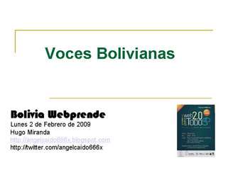 voces Bolivianas
