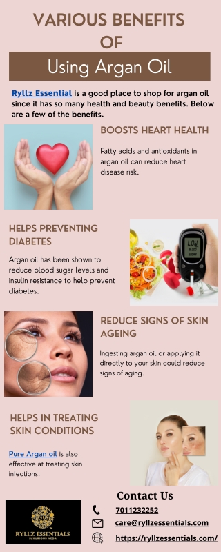 Various Benefits of Using Argan Oil
