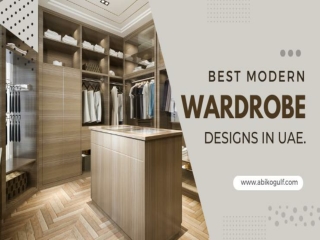 Best modern wardrobe designs in UAE.