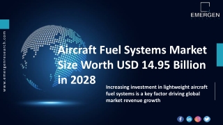 Aircraft Fuel Systems Market Size Worth USD 14.95 Billion in 2028