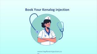 Book Your Kenalog injection