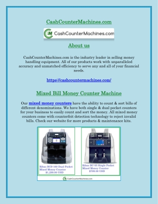 Buy Mixed Money Counter