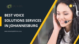 Best voice solutions Services in Johannesburg