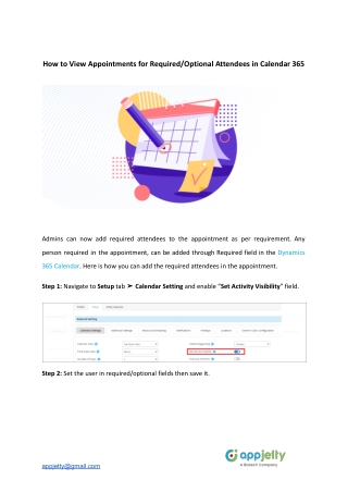 How to View Appointments for Required_Optional Attendees in Calendar 365