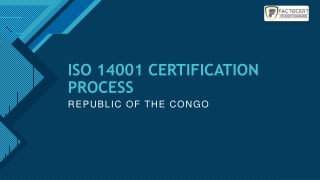 ISO 14001 CERTIFICATION INREPUBLIC OF THE CONGO