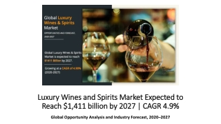 Luxury Wines and Spirits Market Size, Share | Industry Opportunities