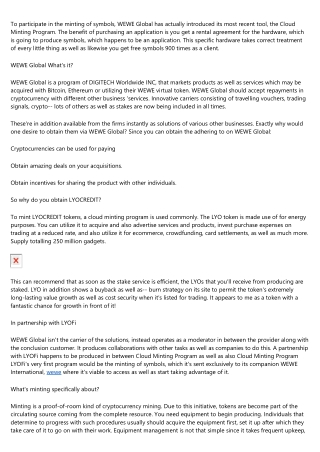 Why You Should Focus on Improving WEWE CRYPTO