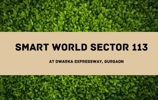 Smart World Sector 113 At Gurgaon - Download PDF