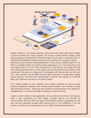 Mobile app development