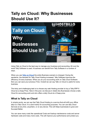 Tally on Cloud_ Why Businesses Should Use It_