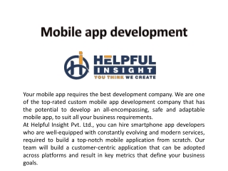 Mobile app development