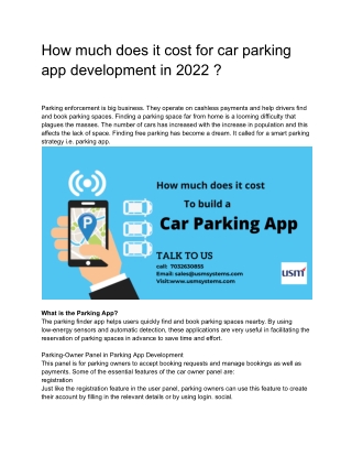car parking