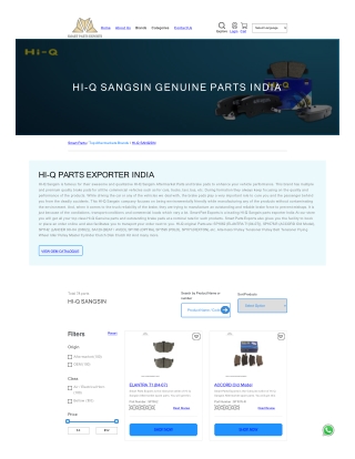 HI-Q Parts Exporter India- Aftermarkert Brand