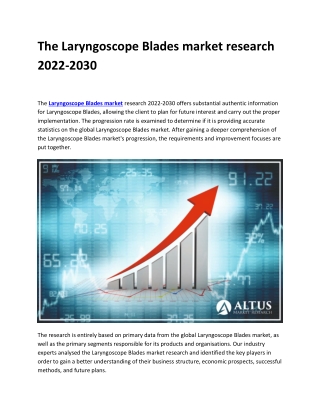 World Laryngoscope Blades Market,Share,Future Assessment,Growth,Trends,Business