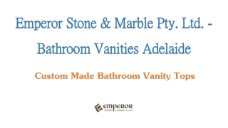 Install Custom Bathroom Vanities Adelaide