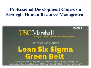 Professional Development Course on Strategic Human Resource Management