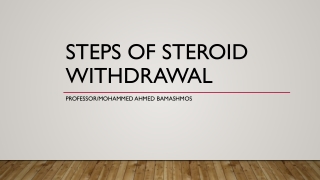 steroid withdrawal