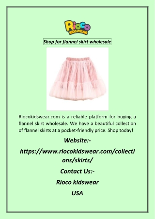 Shop for flannel skirt wholesale