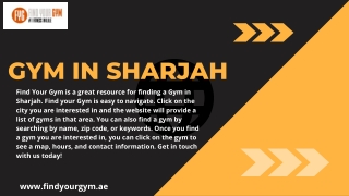 Gym in Abu Dhabi