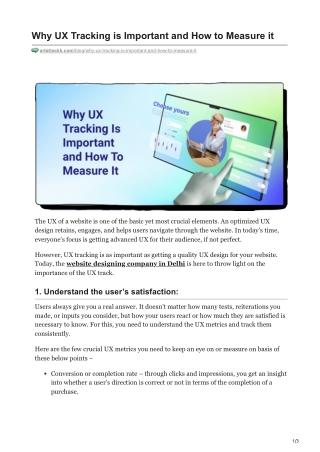 Why UX Tracking is Important and How to Measure it