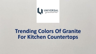 Trending Colors Of Granite For Kitchen Countertops