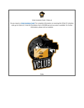 Vclub Invitation Code | Clubv.uk