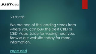Vape CBD | justcbdstore.com